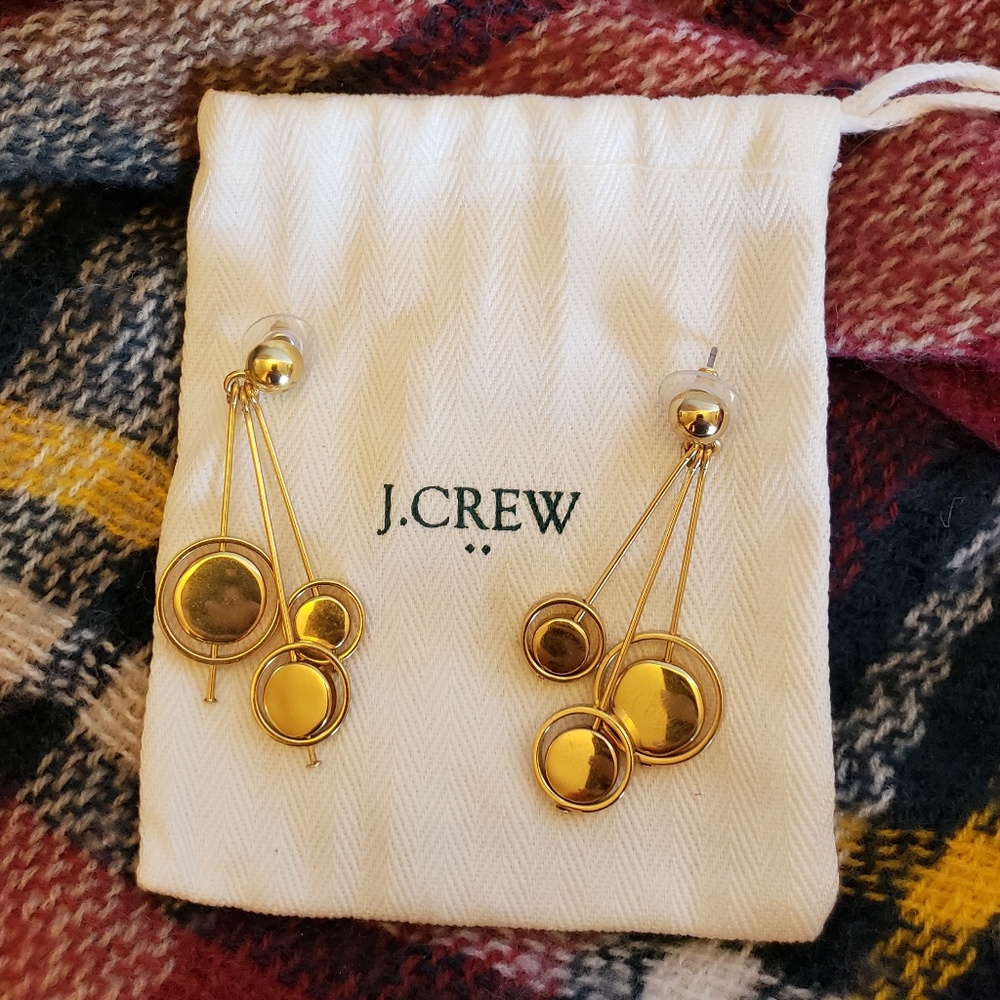 J. Crew Goldtone Orb Earrings